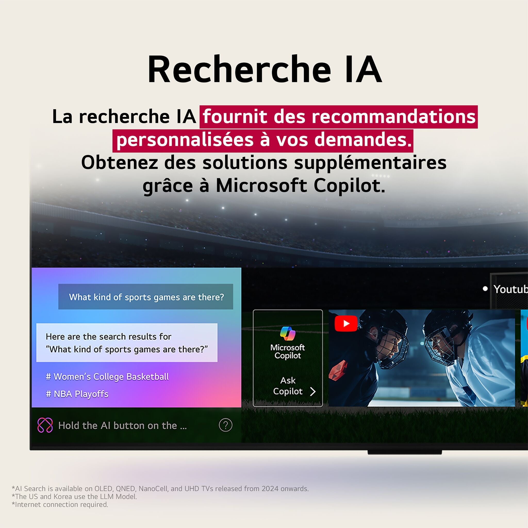 LG Téléviseur intelligent 65 po NanoCell DEL 4K 65NANO80AUA--