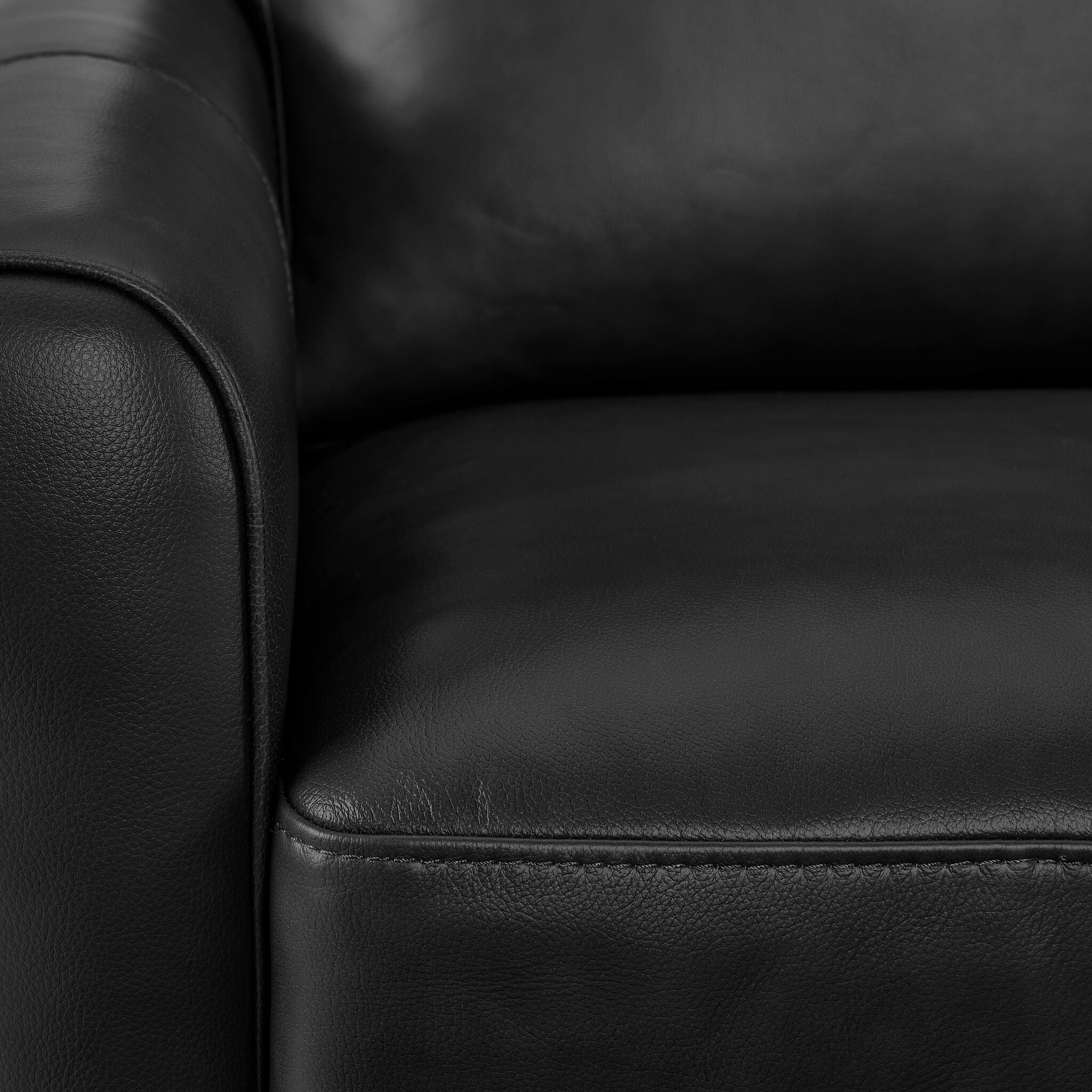 Laguna Leather Swivel Chair - Black