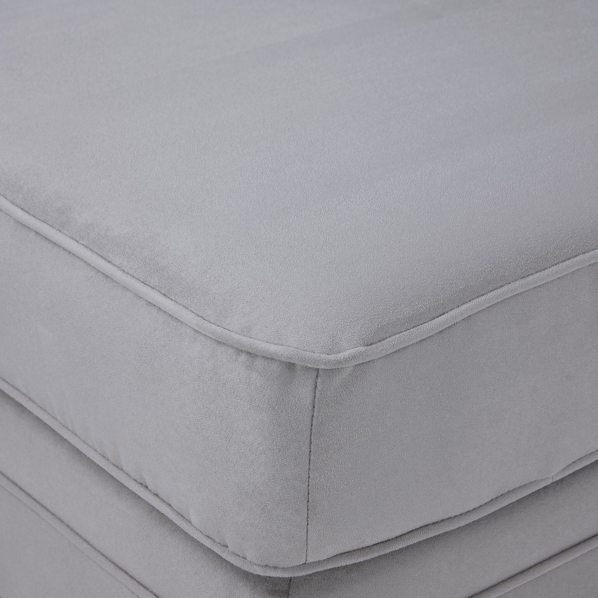 Lancaster Ottoman - Silver