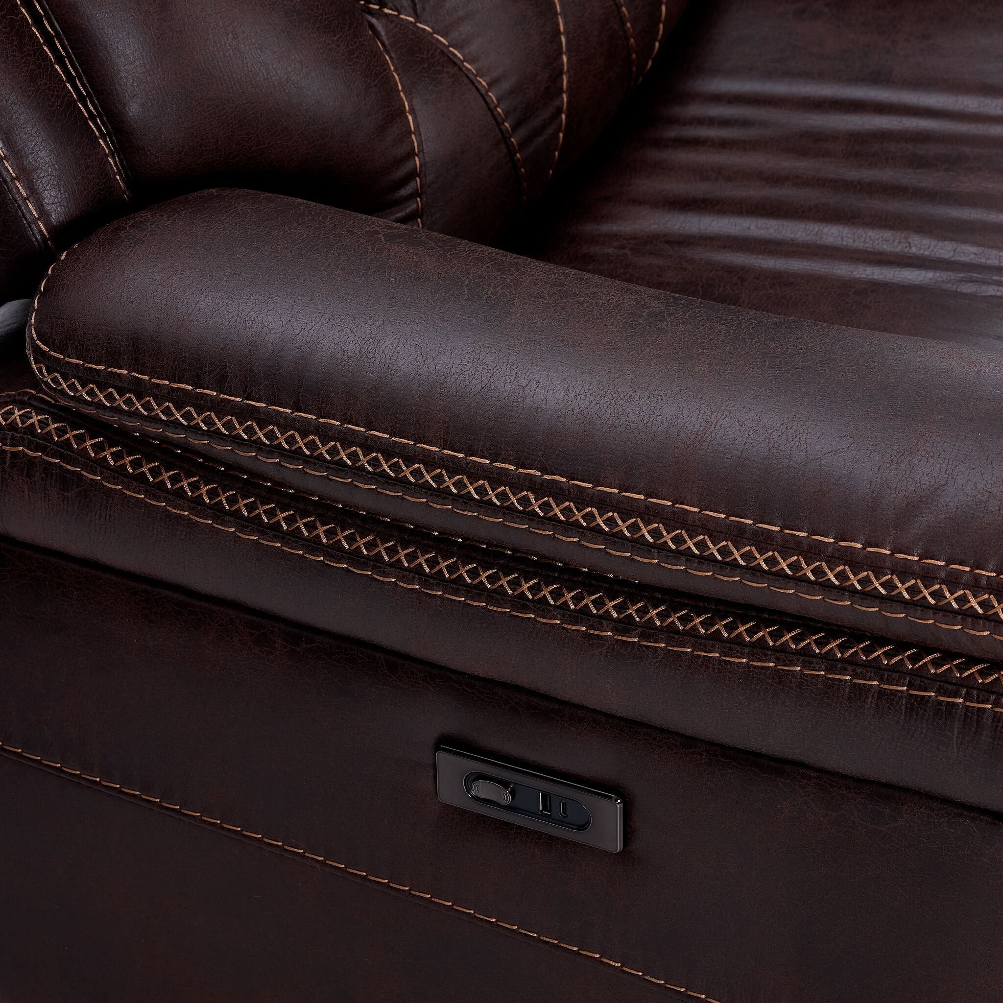 Laredo Power Reclining Sofa - Walnut