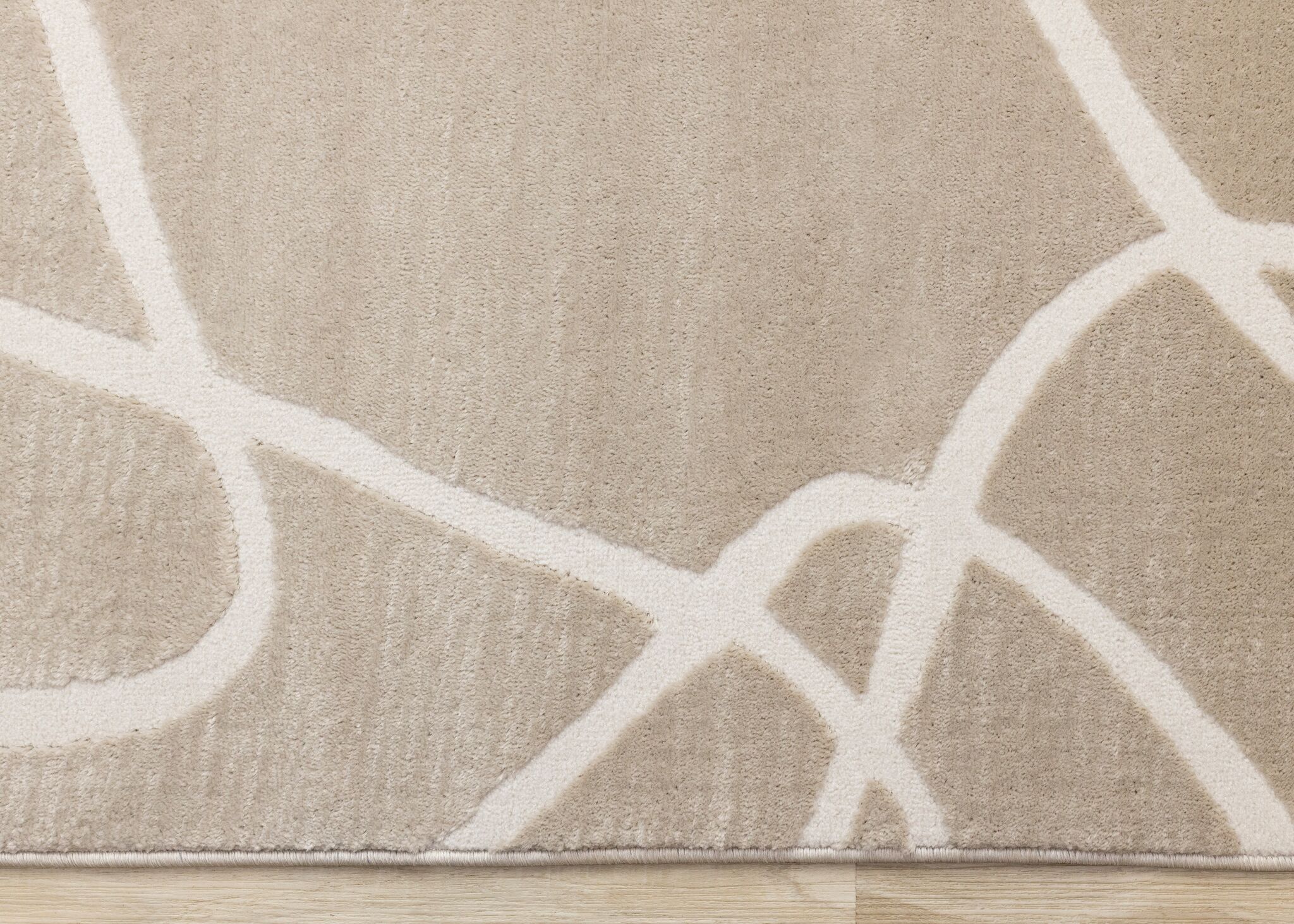 Soft Currents 7'10" x 10'6" Organic Line Design Area Rug - Beige, Cream