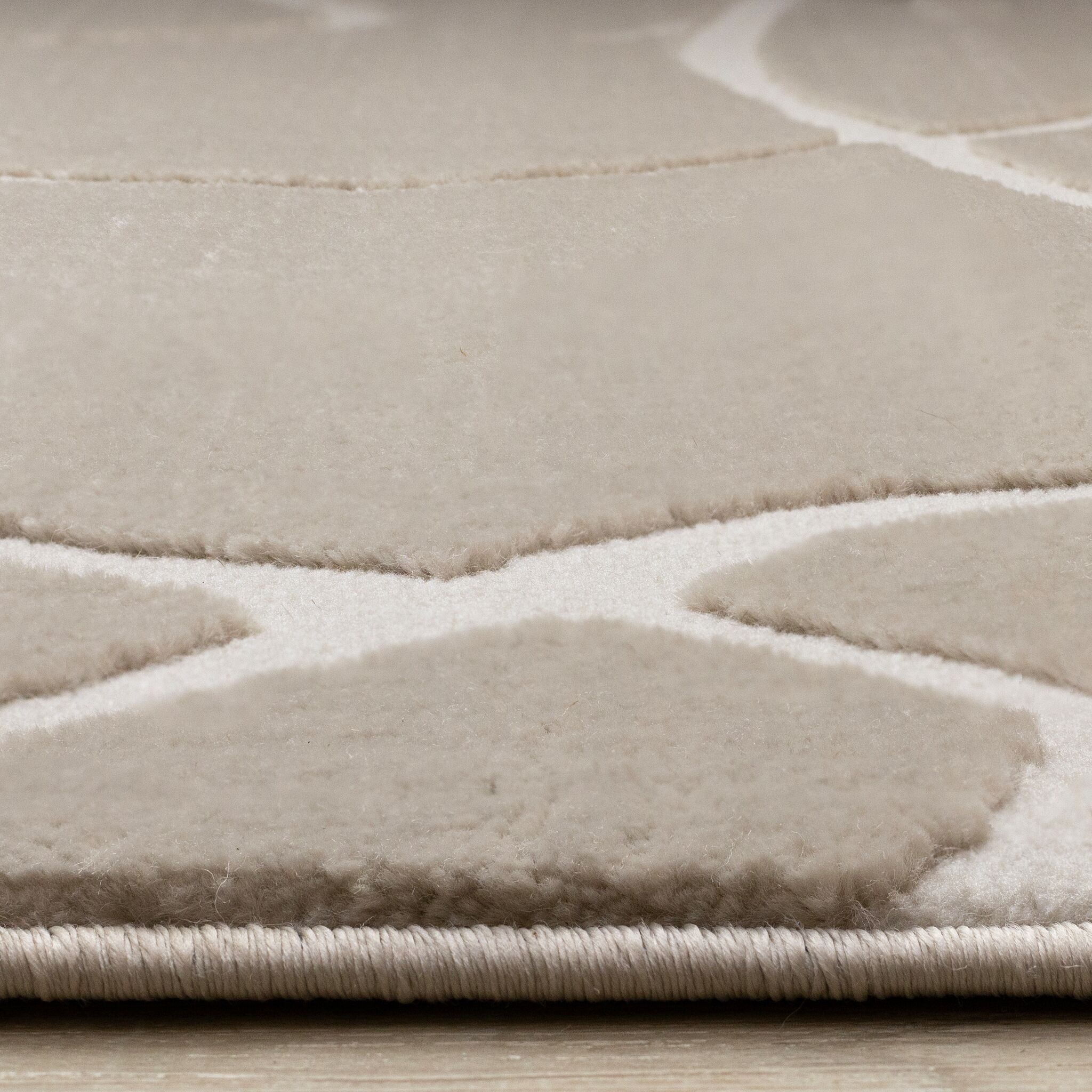 Soft Currents 7'10" x 10'6" Organic Line Design Area Rug - Beige, Cream