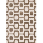 Vintage Vibes 7'10" x 10'6" Mid-Century Modern Area Rug - Brown, Cream