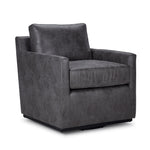 Levi Swivel Accent Chair - Grey