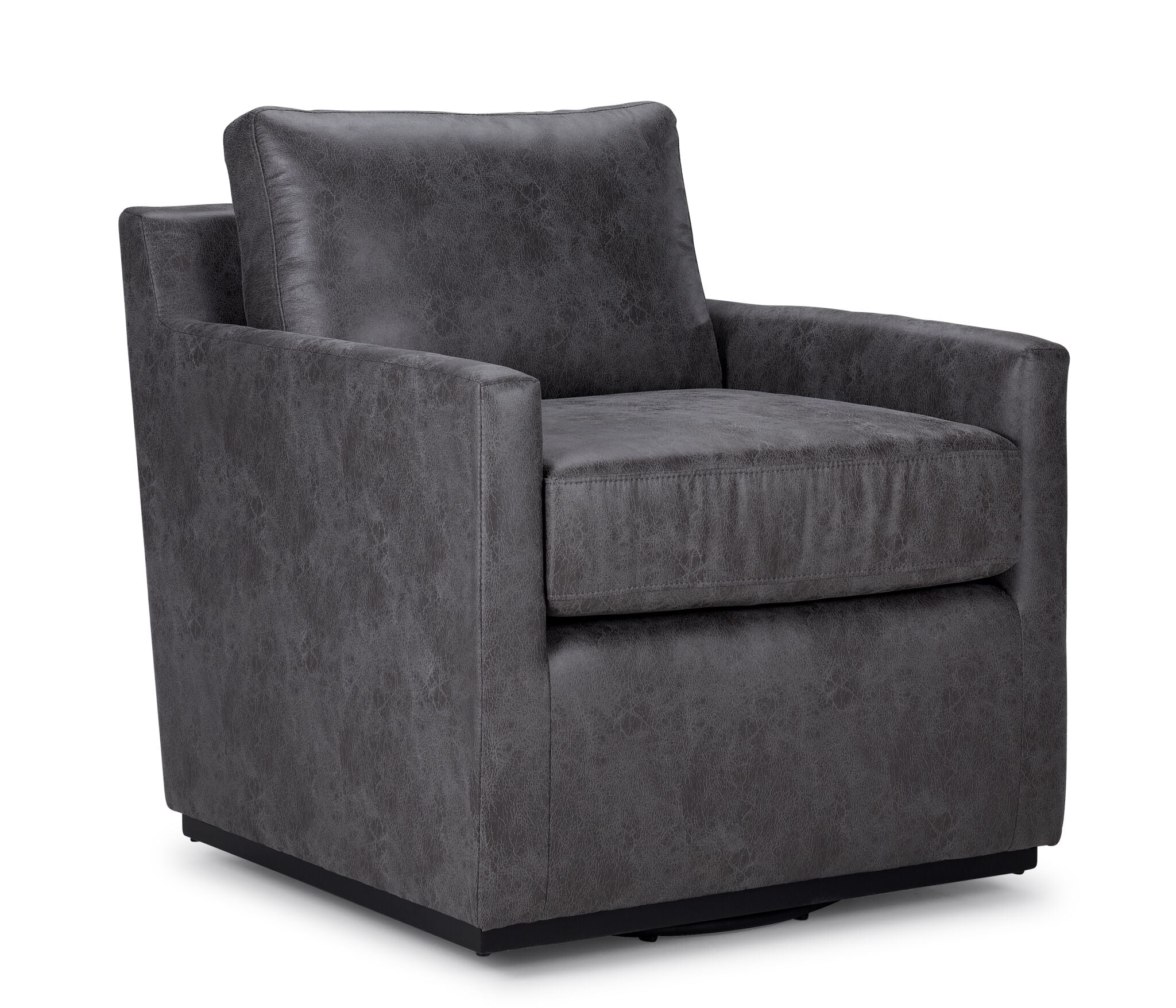 Levi Swivel Accent Chair - Grey