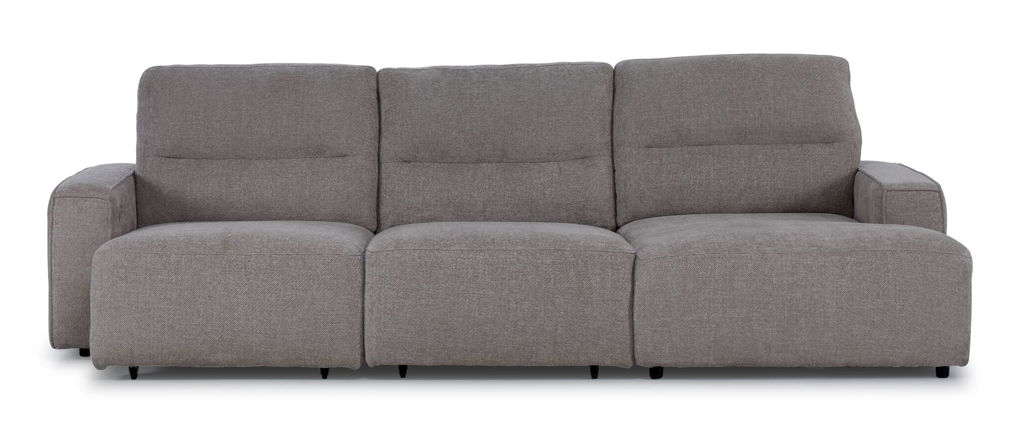 Levine Power Slide Out Sofa Bed with Right Facing Chaise - Taupe