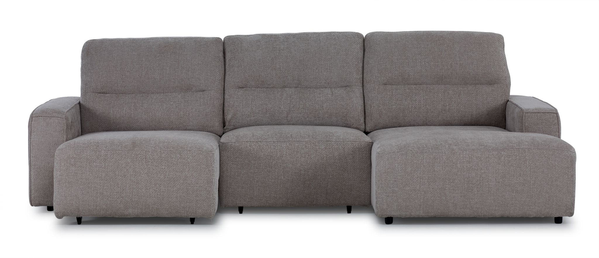 Levine Power Slide Out Sofa Bed with Right Facing Chaise - Taupe