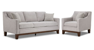 Lucerne Ens. Sofa et fauteuil – gris