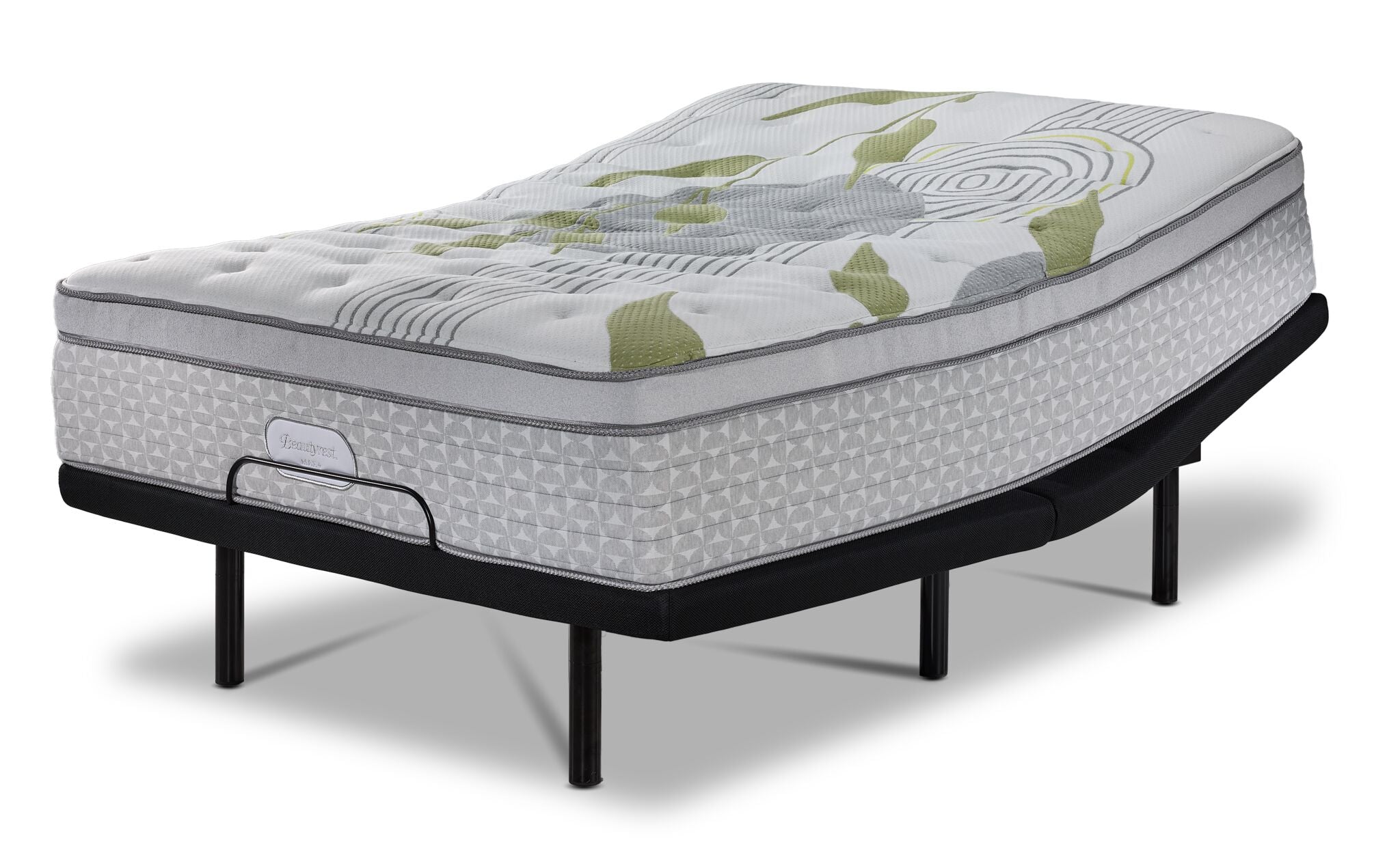 Beautyrest Max+ Lumen Euro Top Luxury Firm Full Mattress and L2 Motion Pro Adjustable Base