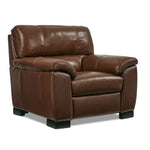 Maddox Leather Chair - Cognac