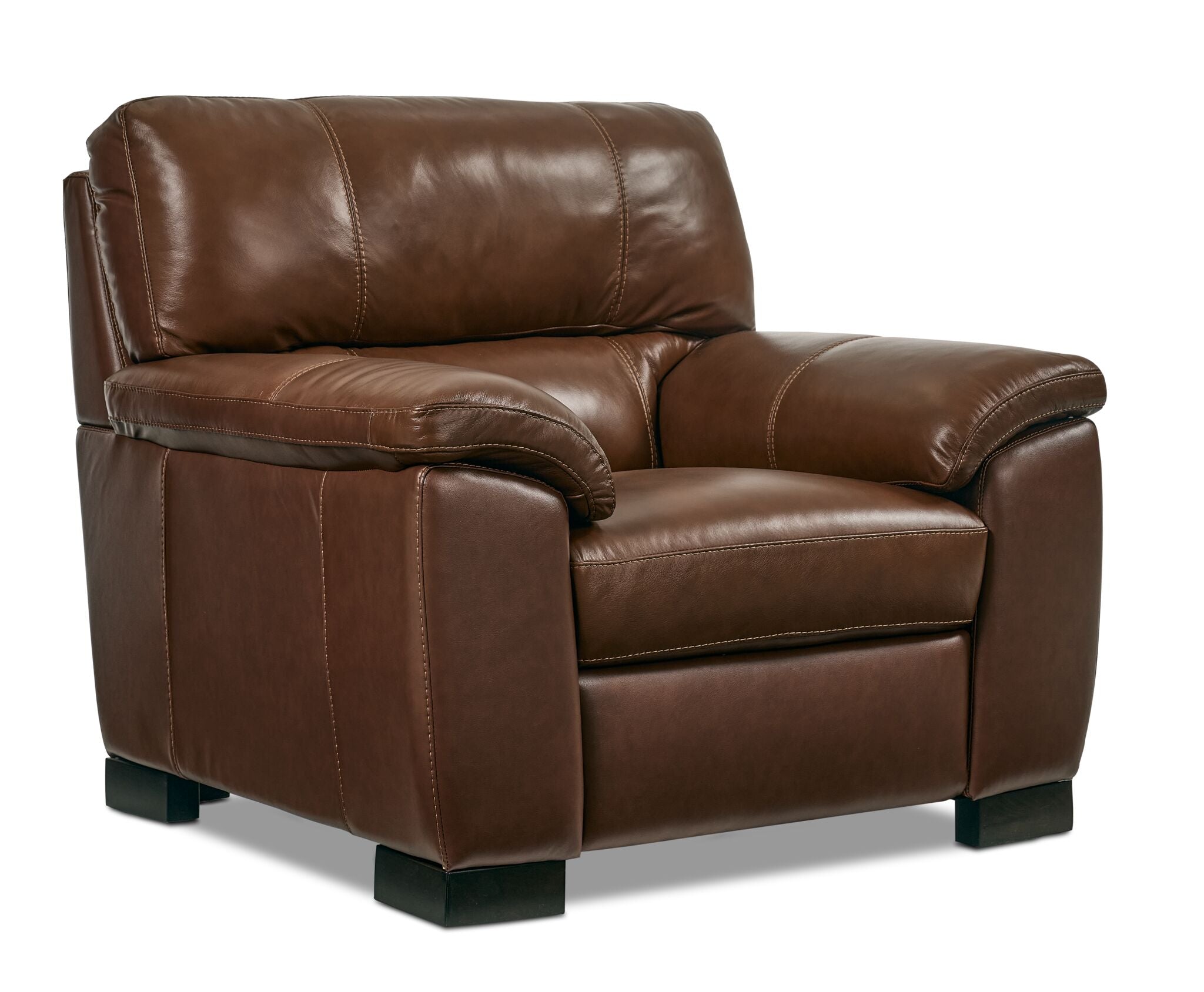 Maddox Leather Chair - Cognac
