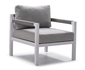 Malibu Fauteuil de jardin - blanc, gris