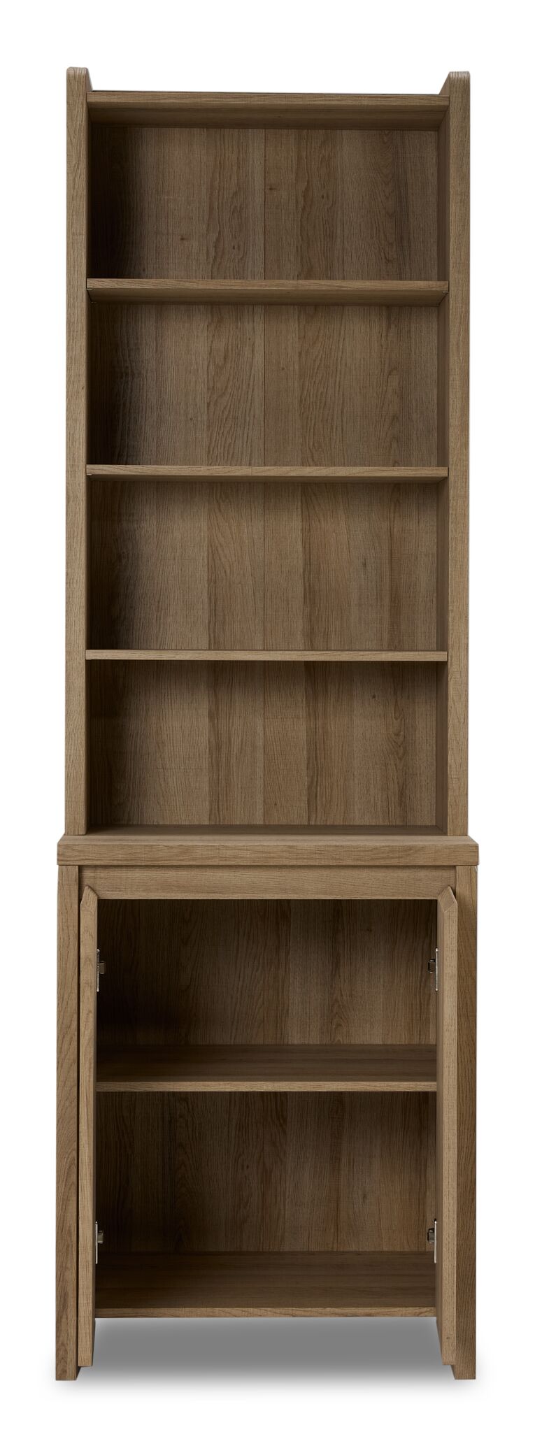 Malina Fluted Bookcase - Light Natural Oak