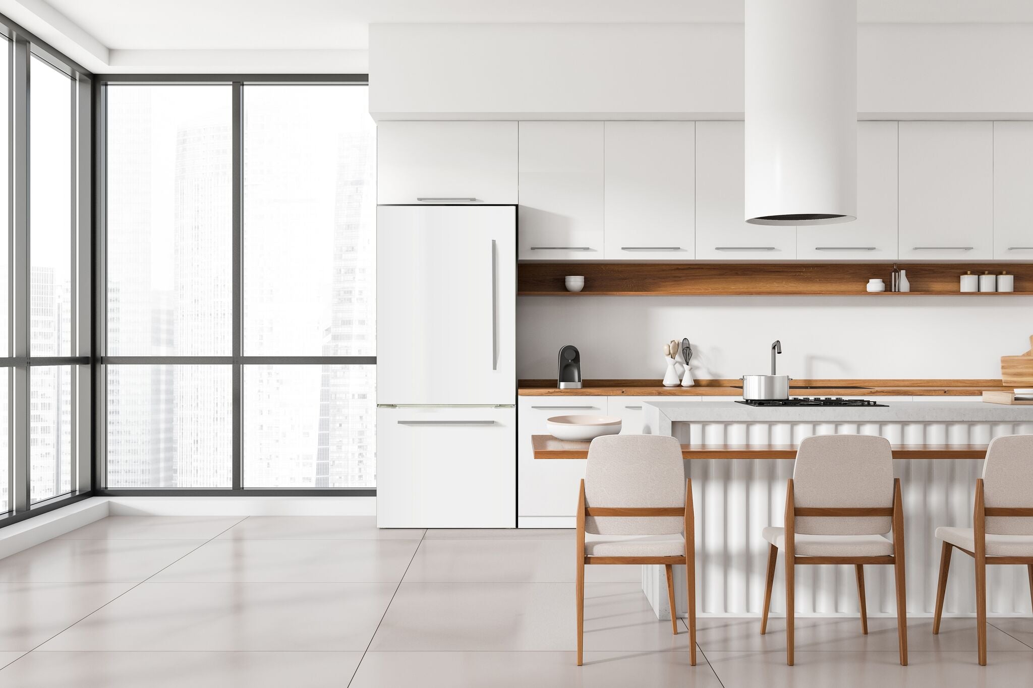 Marathon 30" 18 Cu. Ft. White Bottom-Freezer Refrigerator - MFF179WBM-LH