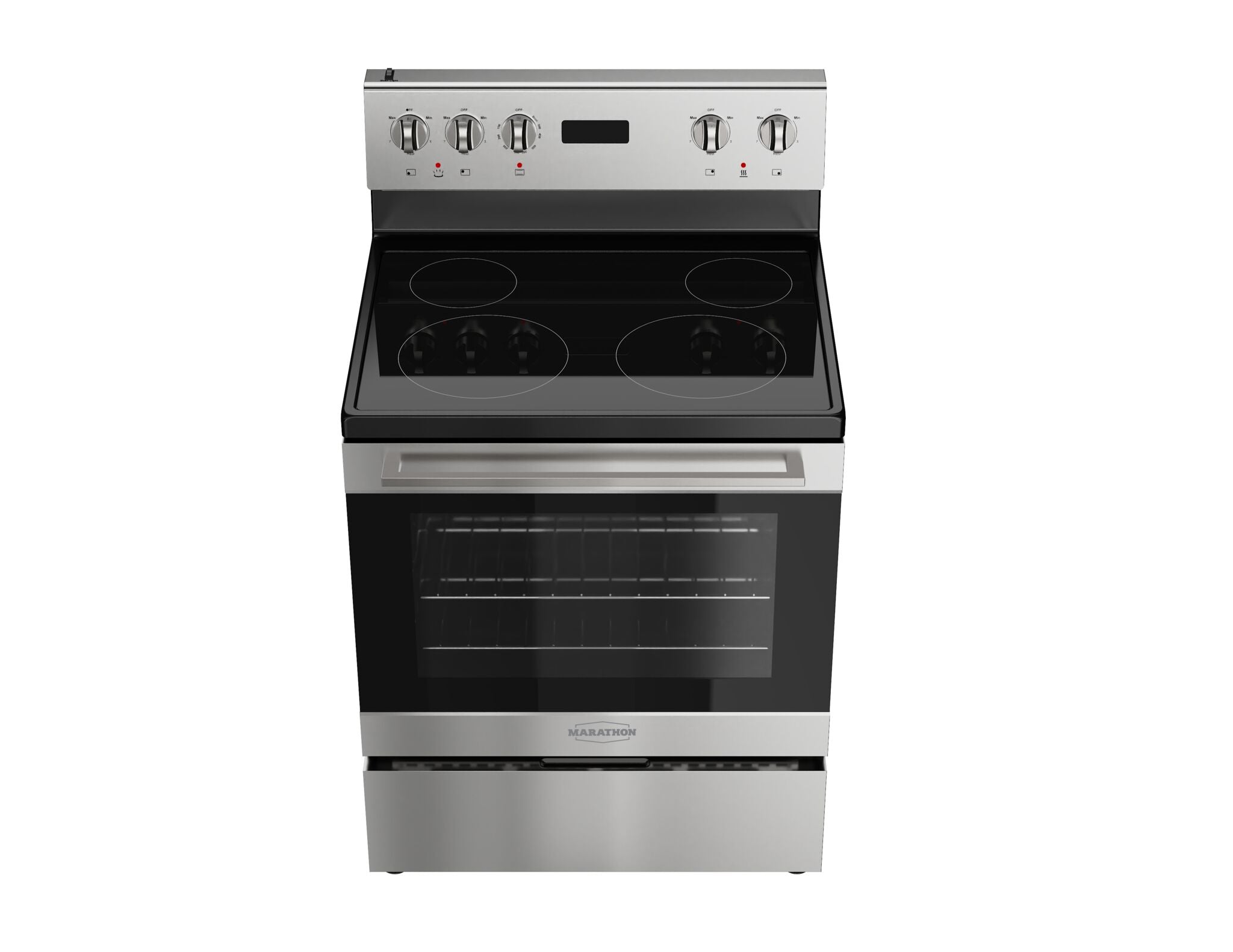 Marathon 30" Stainless Steel Smooth Top Electric Range - MER3070SS