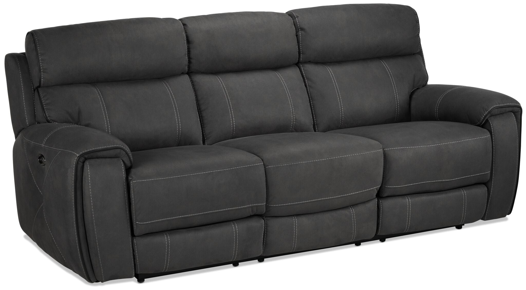 Martin II Power Reclining Sofa - Dark grey