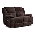 Maxwell Power Reclining Loveseat - Brown