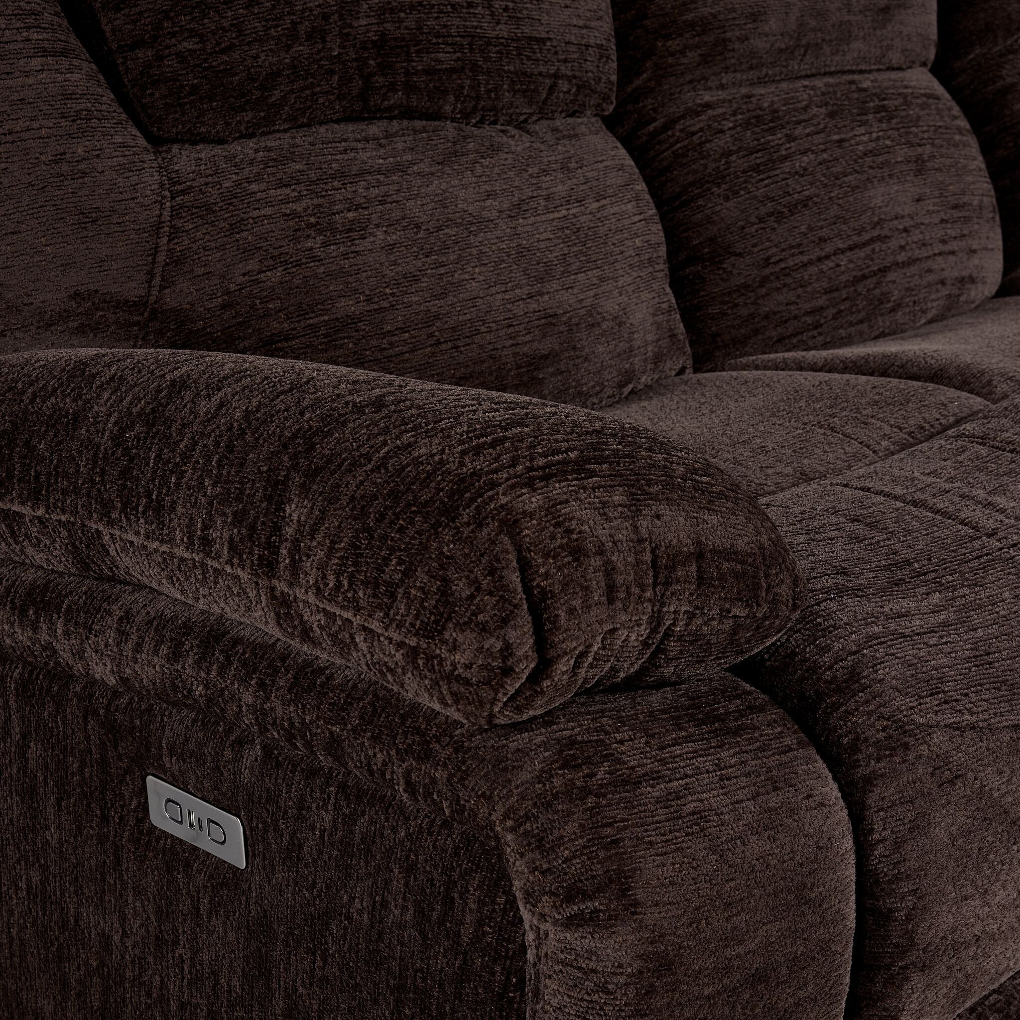 Maxwell Power Reclining Loveseat - Brown
