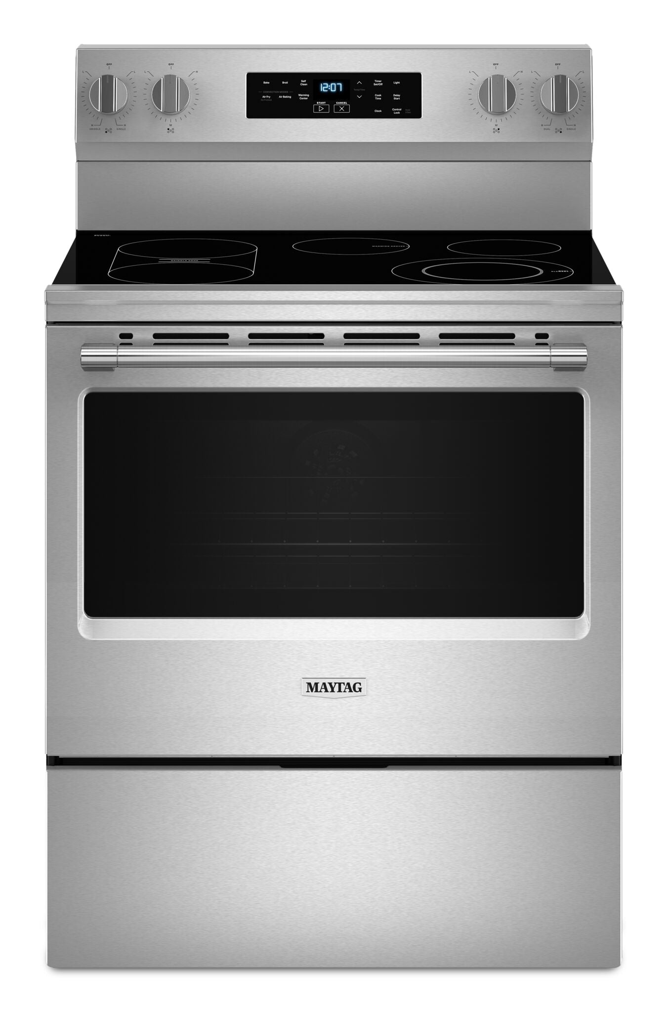 Maytag Fingerprint Resistant Stainless Steel Freestanding Electric Convection Range (5.3 Cu.Ft.) - YMFES6030RZ