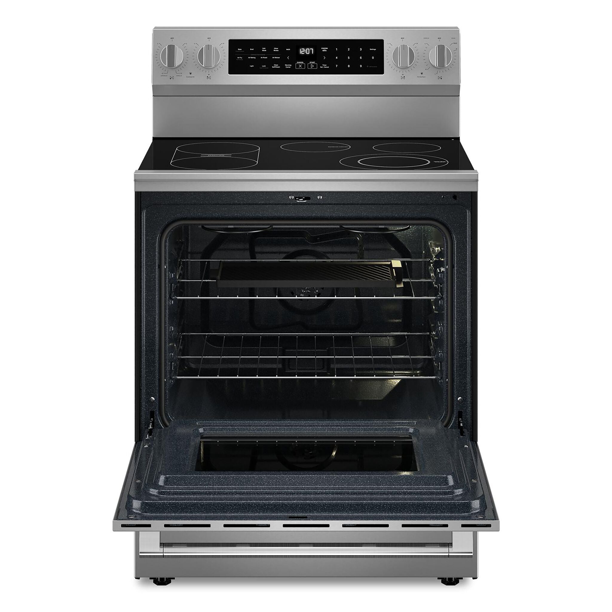 Maytag Fingerprint Resistant Stainless Steel Freestanding Electric Convection Range (5.3 Cu.Ft.) - YMFES8030RZ