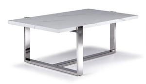 Memphis Table de centre 48 po - blanc