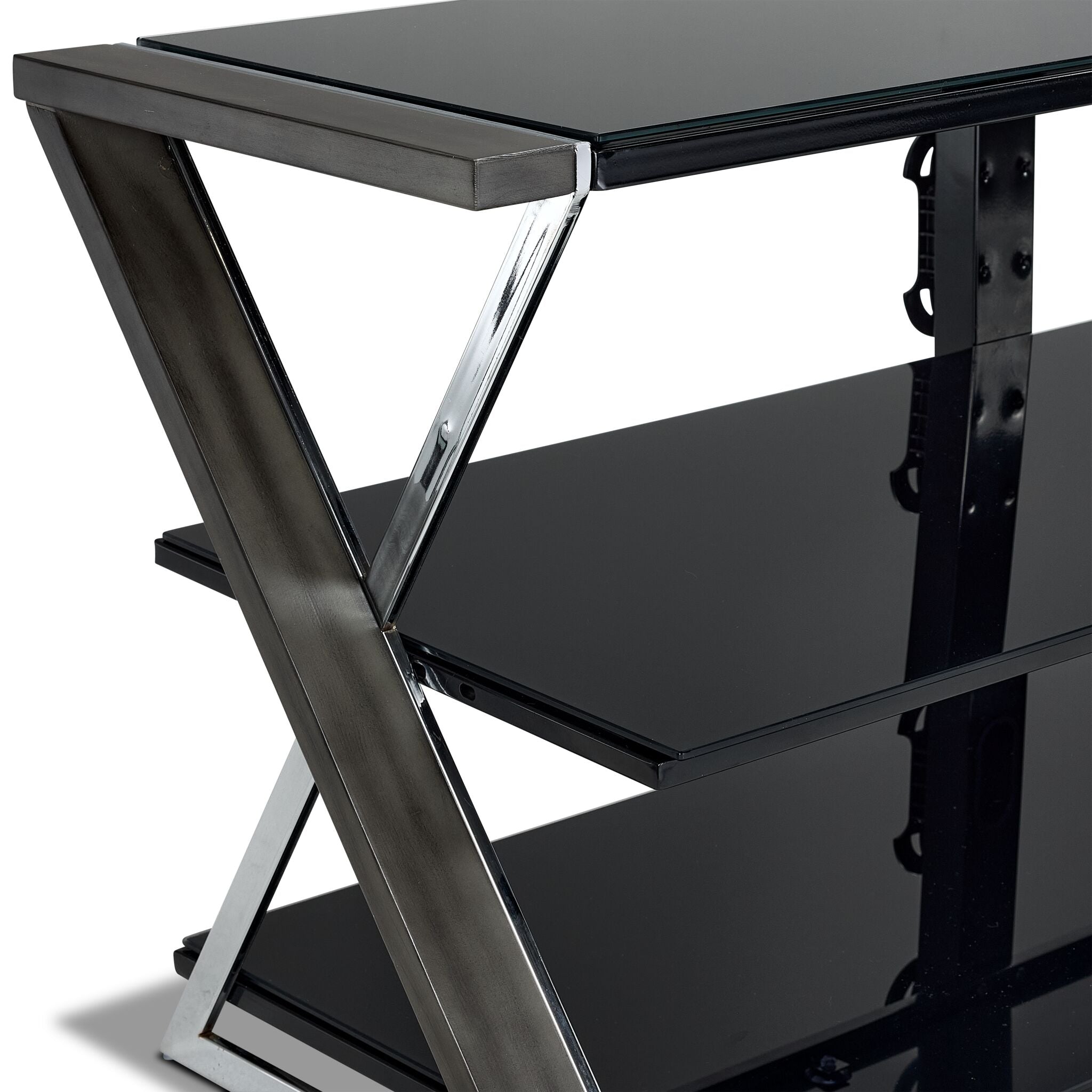 Merlot 60 " TV Stand - Black, Grey
