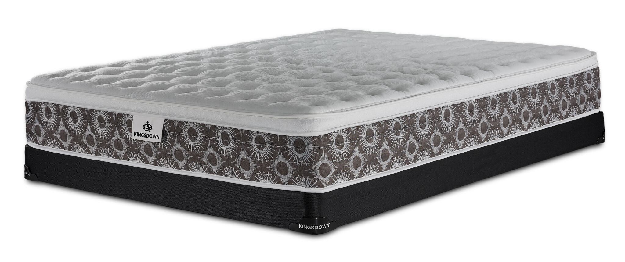 Kingsdown Merritt Medium Euro Top Queen Mattress and Low Profile Boxspring Set