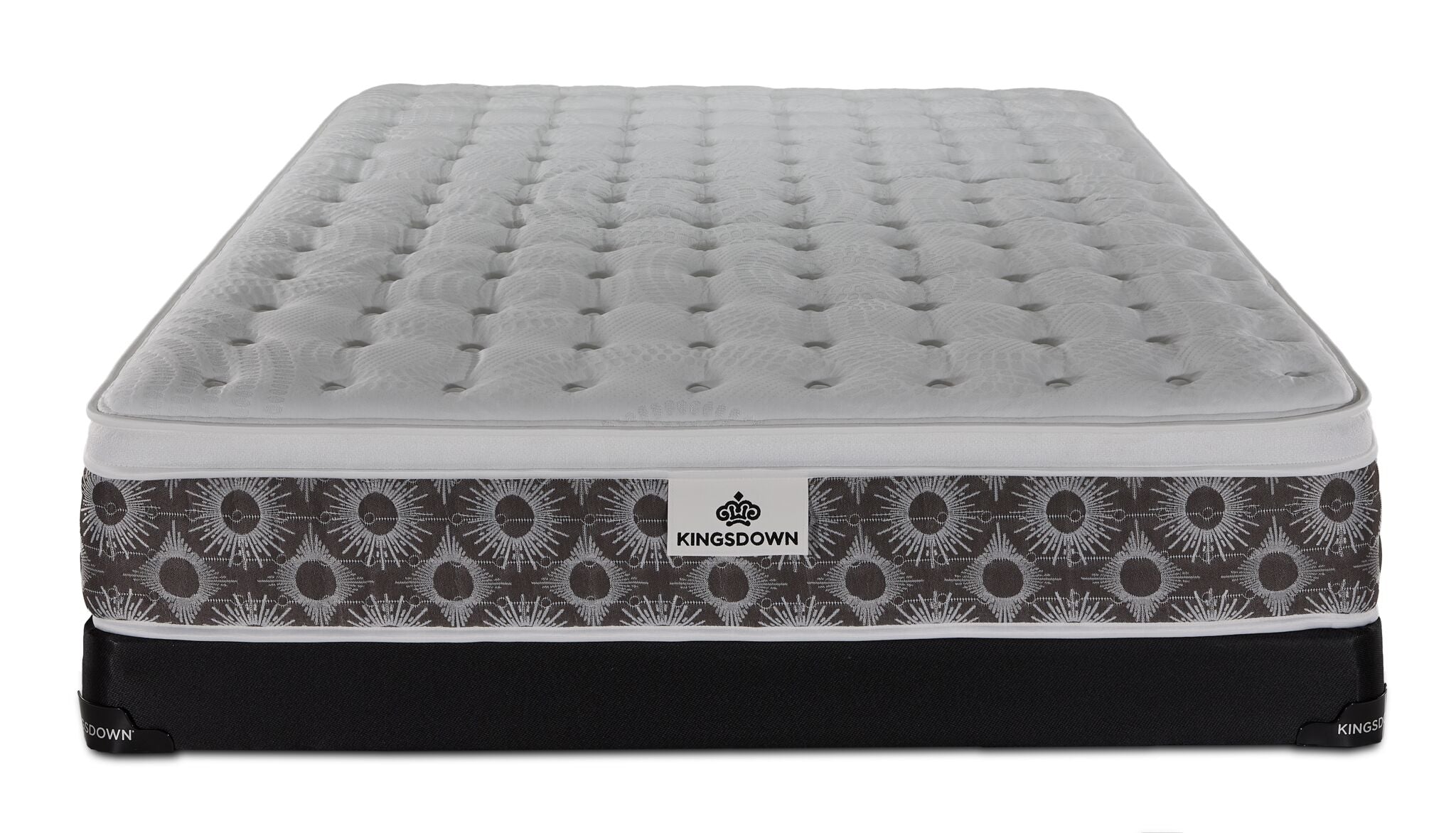 Kingsdown Merritt Medium Euro Top Queen Mattress and Low Profile Boxspring Set
