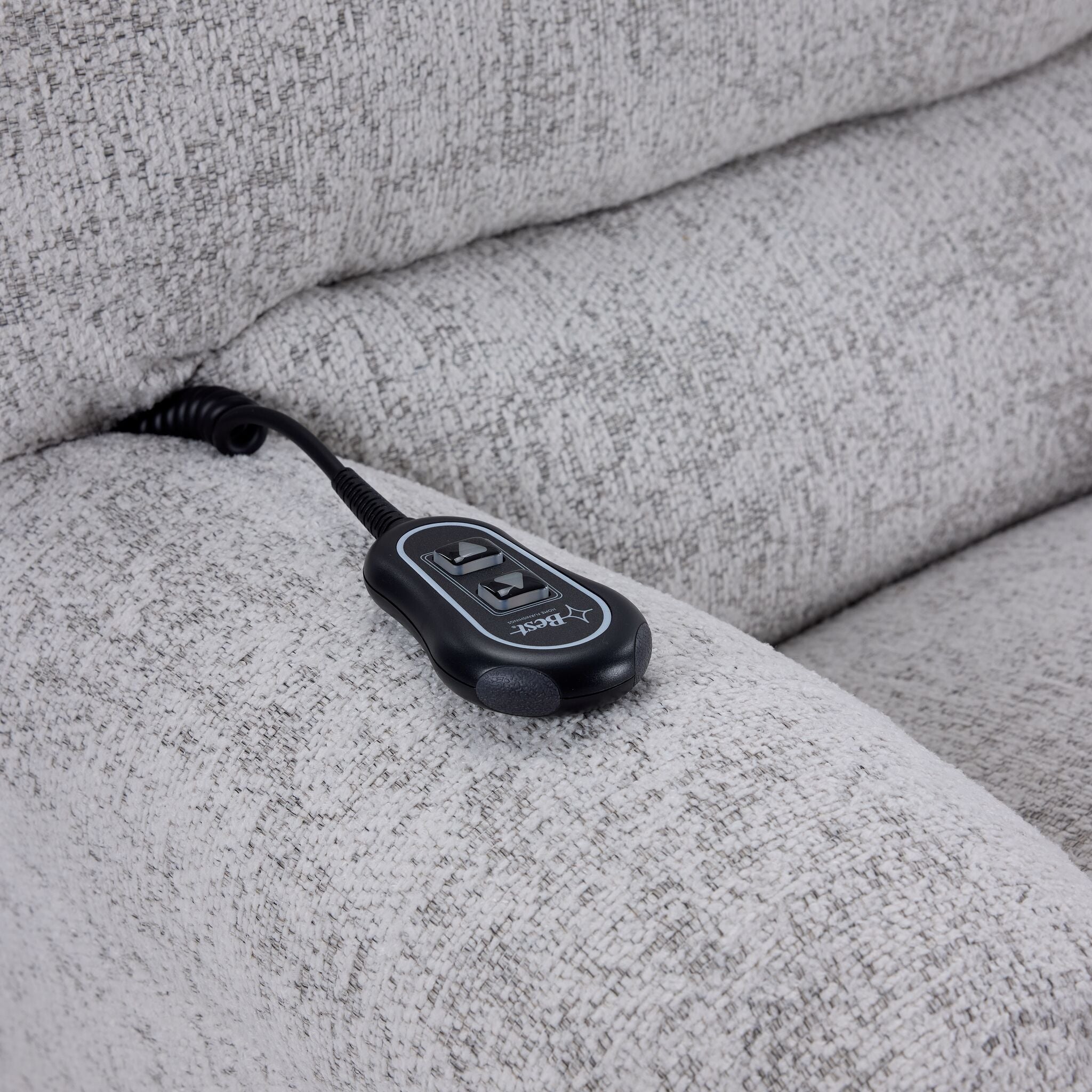 Mia Power Rocker Recliner - White Pepper