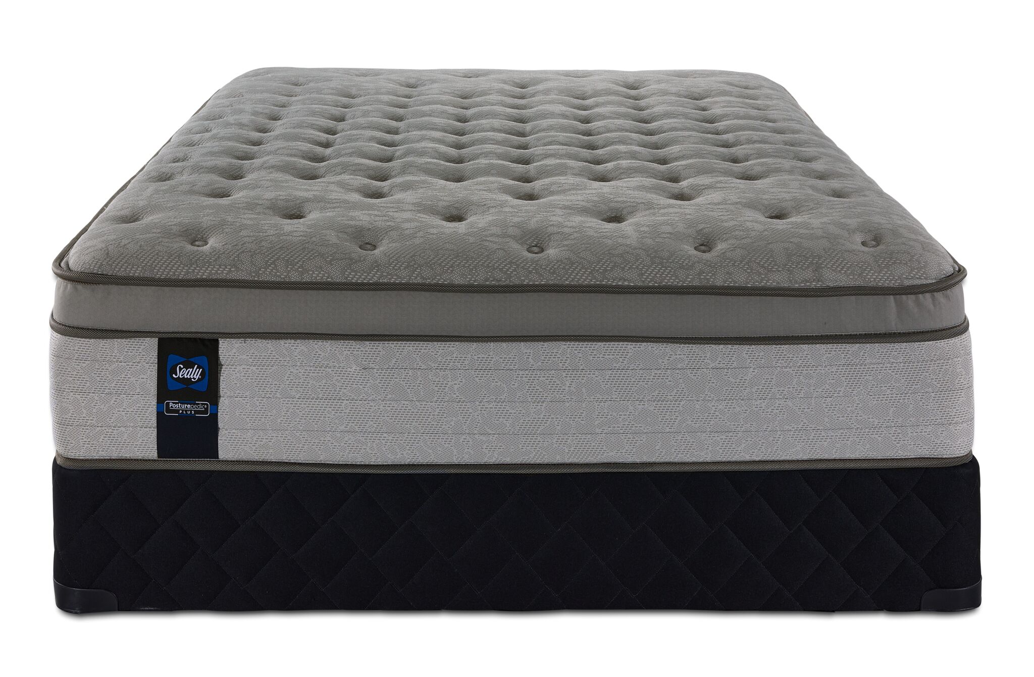 Sealy Posturepedic® Plus Sterling Hera Plush Euro Top Queen Mattress and Boxspring Set