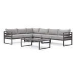 Milos 5 - Piece Outdoor Sectional - Grey
