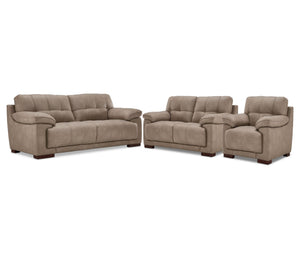 Modena Ens. Sofa, causeuse et fauteuil – taupe