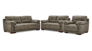 Modena Ens. Sofa, causeuse et fauteuil – vert