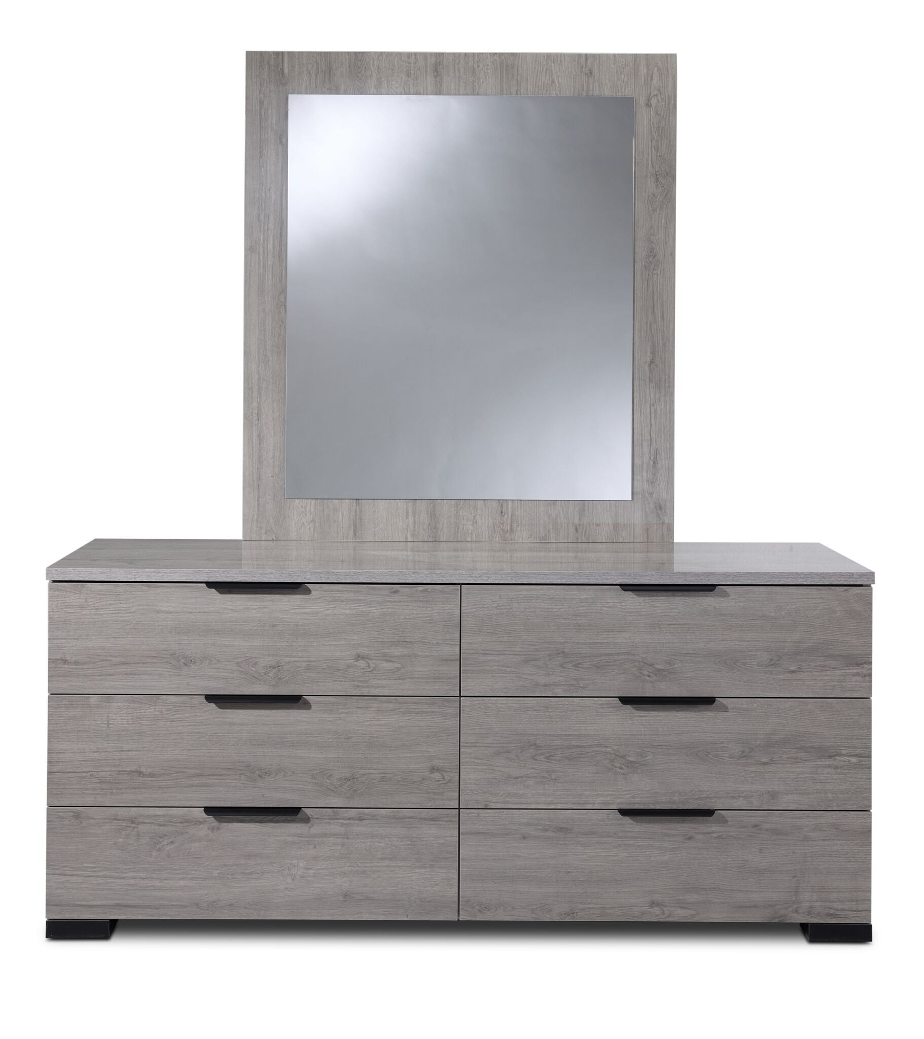 Monaco 6-Drawer Dresser - Grey
