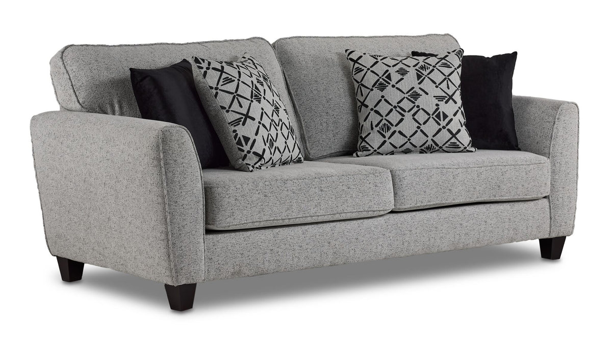 Moncton Sofa, Loveseat and Chair Set - Light Grey