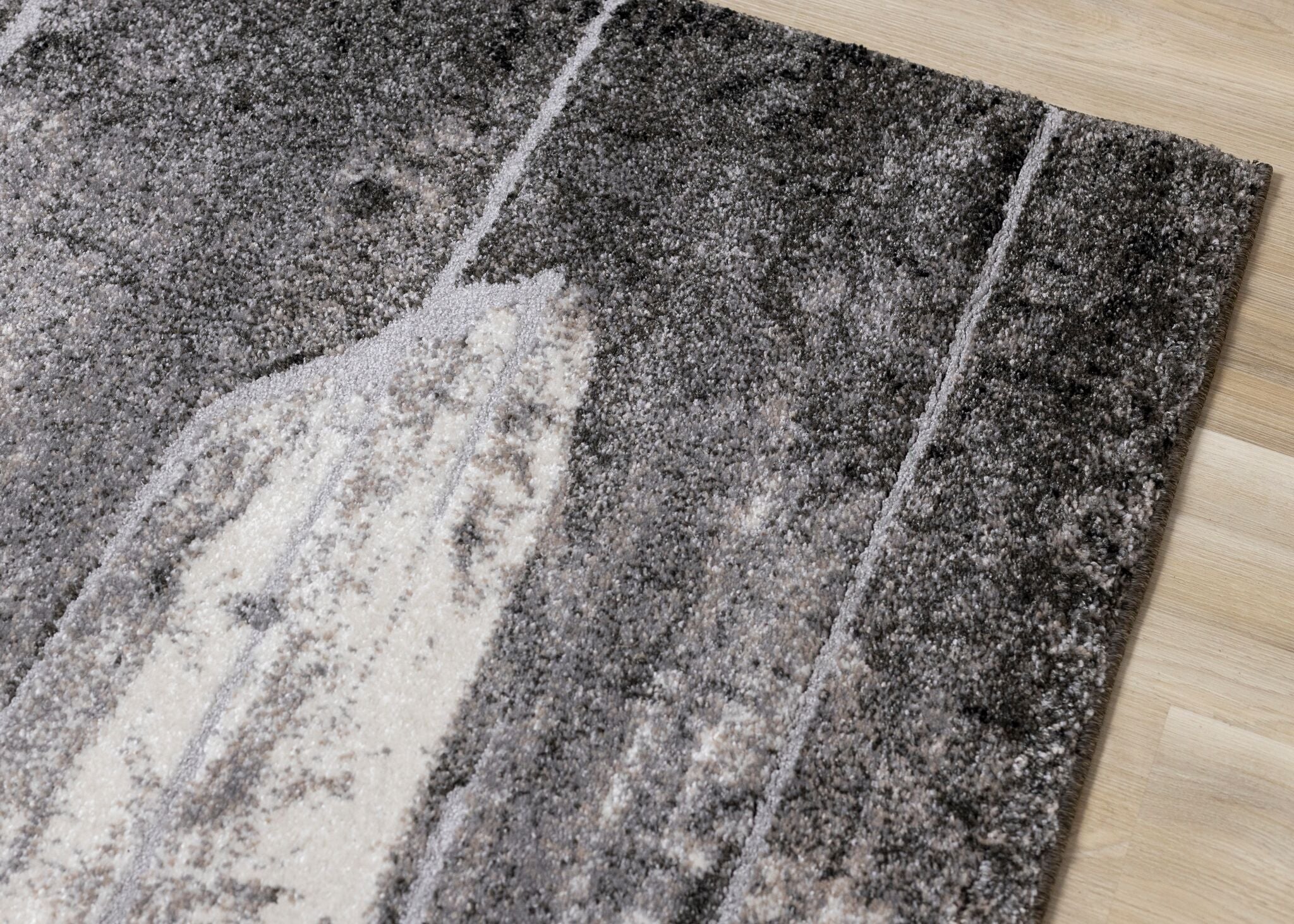 Montana 7'10" x 10'6" Barn Door Area Rug - Grey, Cream