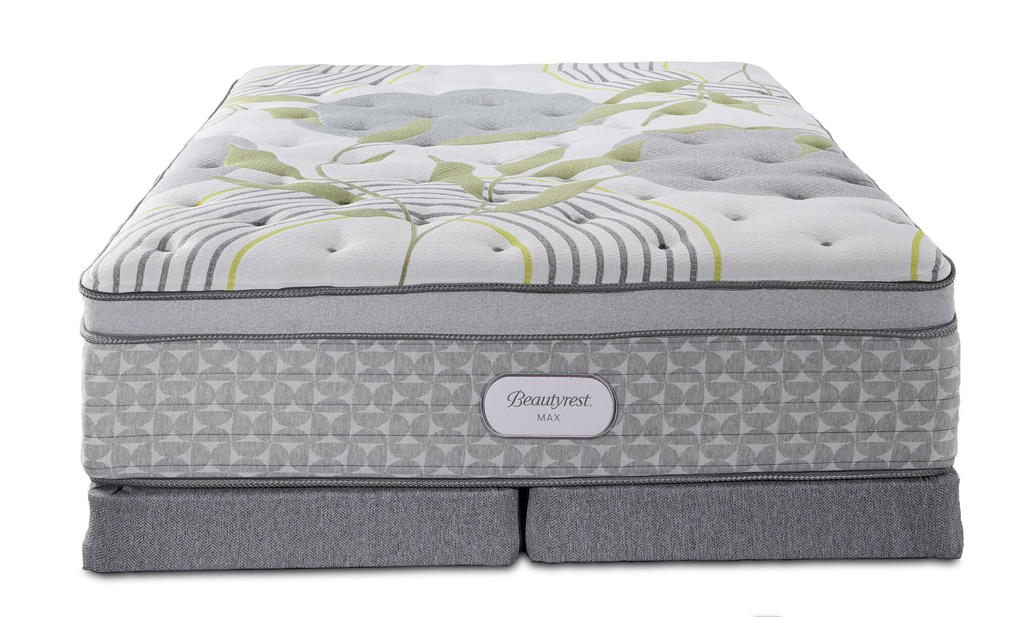 Beautyrest Max Moon Euro Top Plush King Mattress and Low Profile Split Boxspring Set