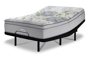 Beautyrest Max Moon plateau euro moelleux Ens. Matelas simple XL et base réglable Motion Pro de L2