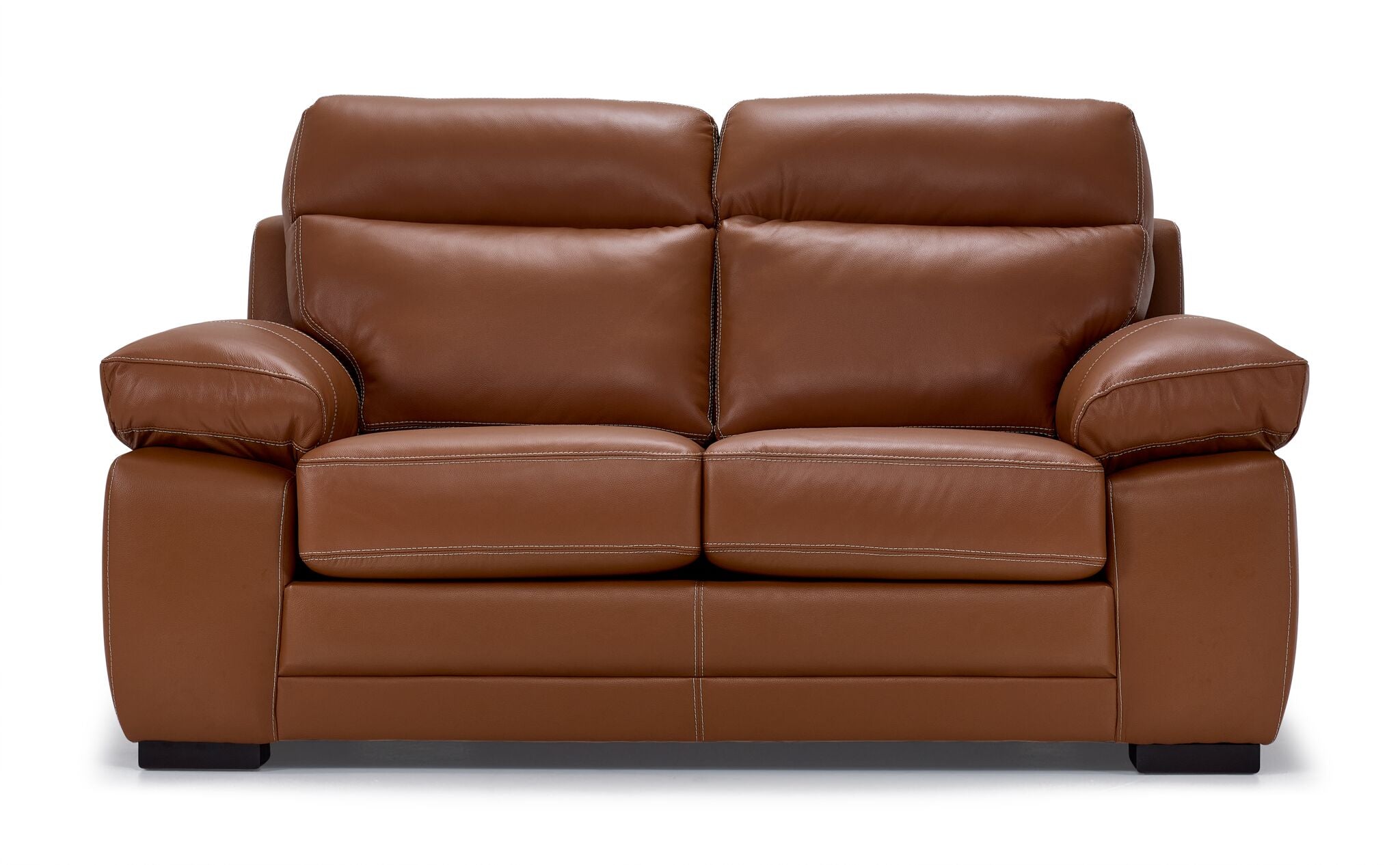 Morrison II Leather Loveseat - Cognac