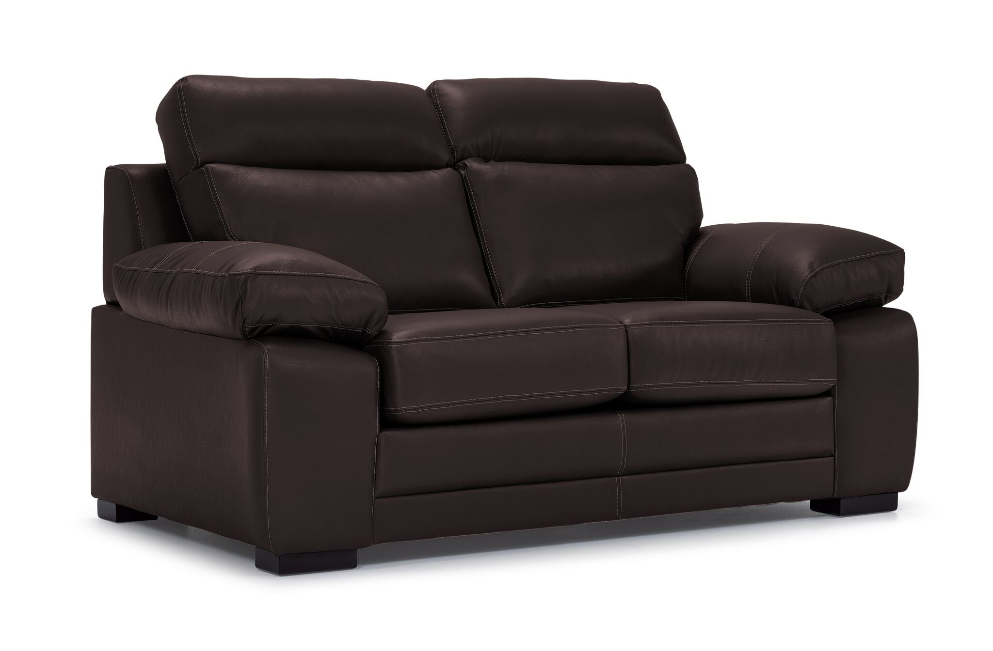 Morrison II Leather Sofa and Loveseat Set - Brown