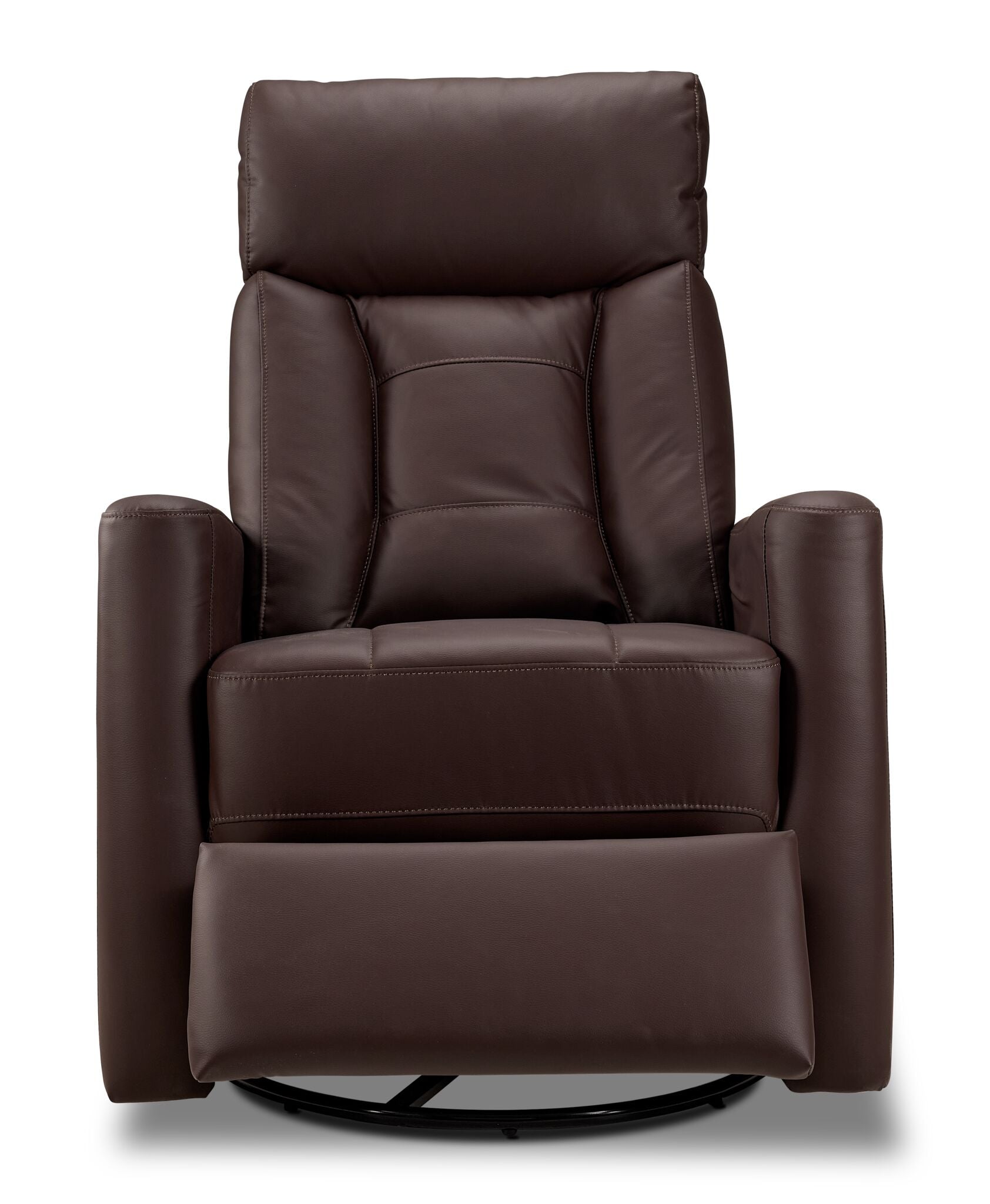 Mustang Swivel Glider Recliner - Dark Brown