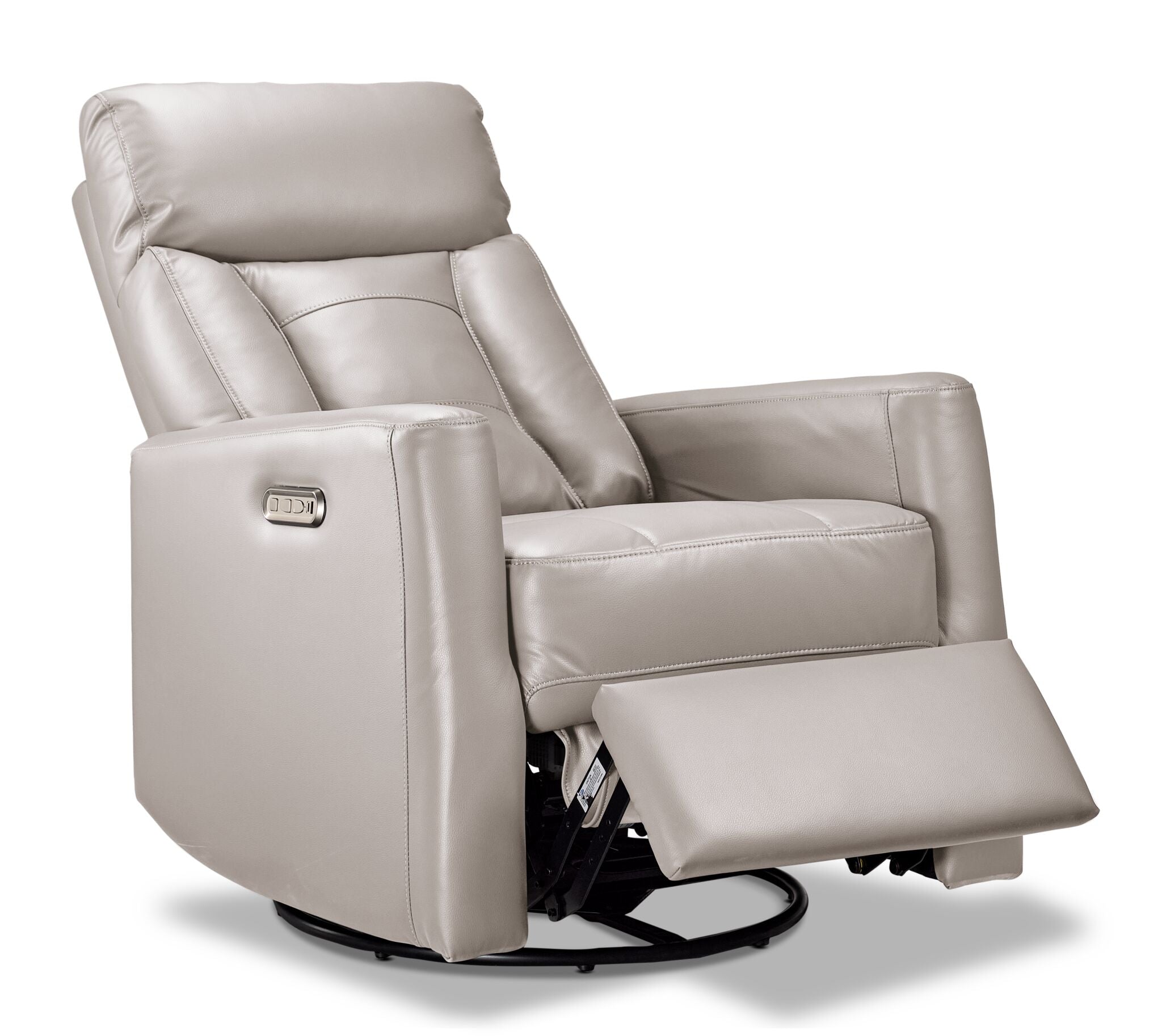 Mustang Swivel Glider Power Recliner - Taupe