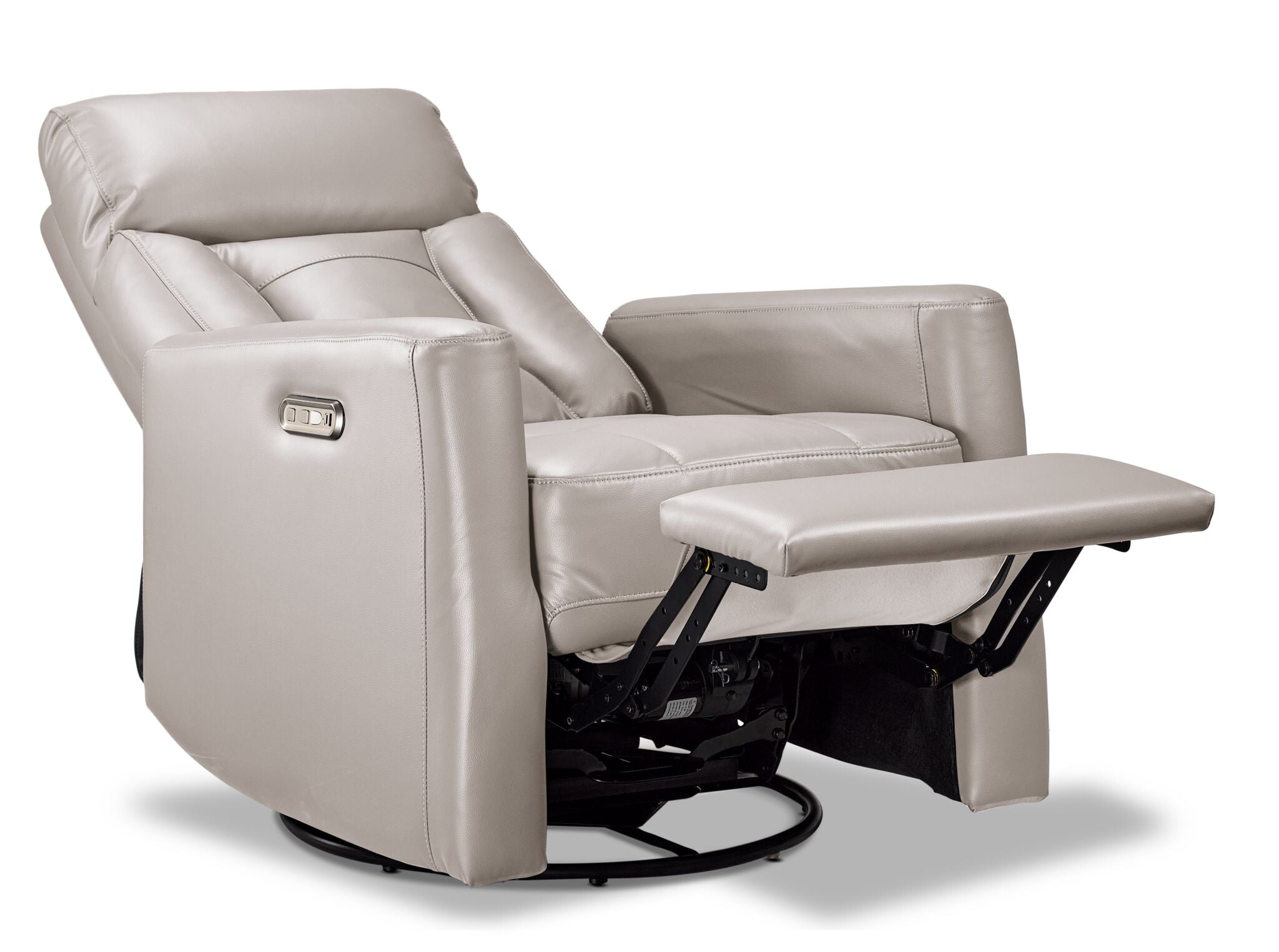 Mustang Swivel Glider Power Recliner - Taupe