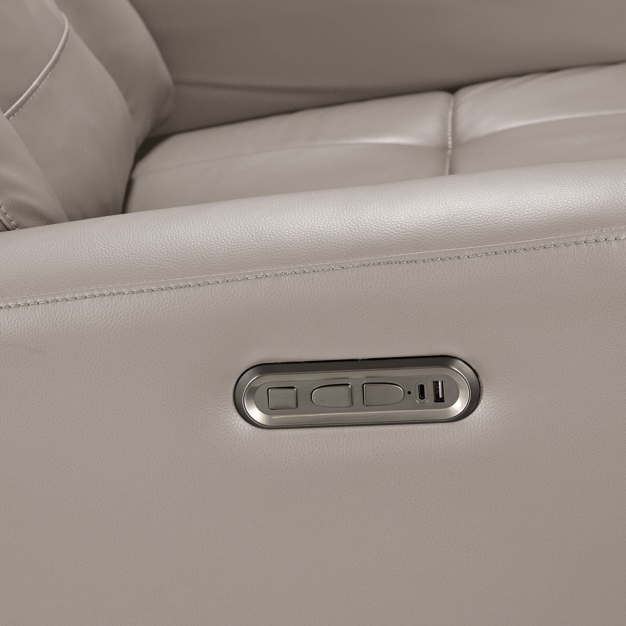 Mustang Swivel Glider Power Recliner - Taupe