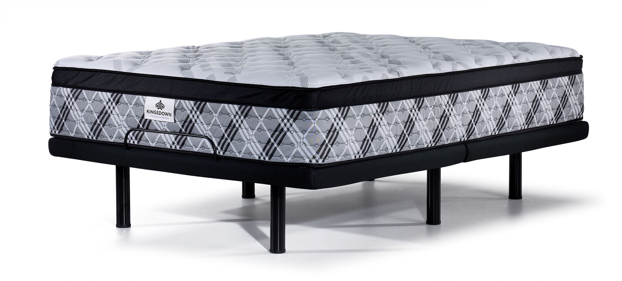 Kingsdown Natasha Plush Twin XL Mattress and L2 Motion Pro Adjustable Base