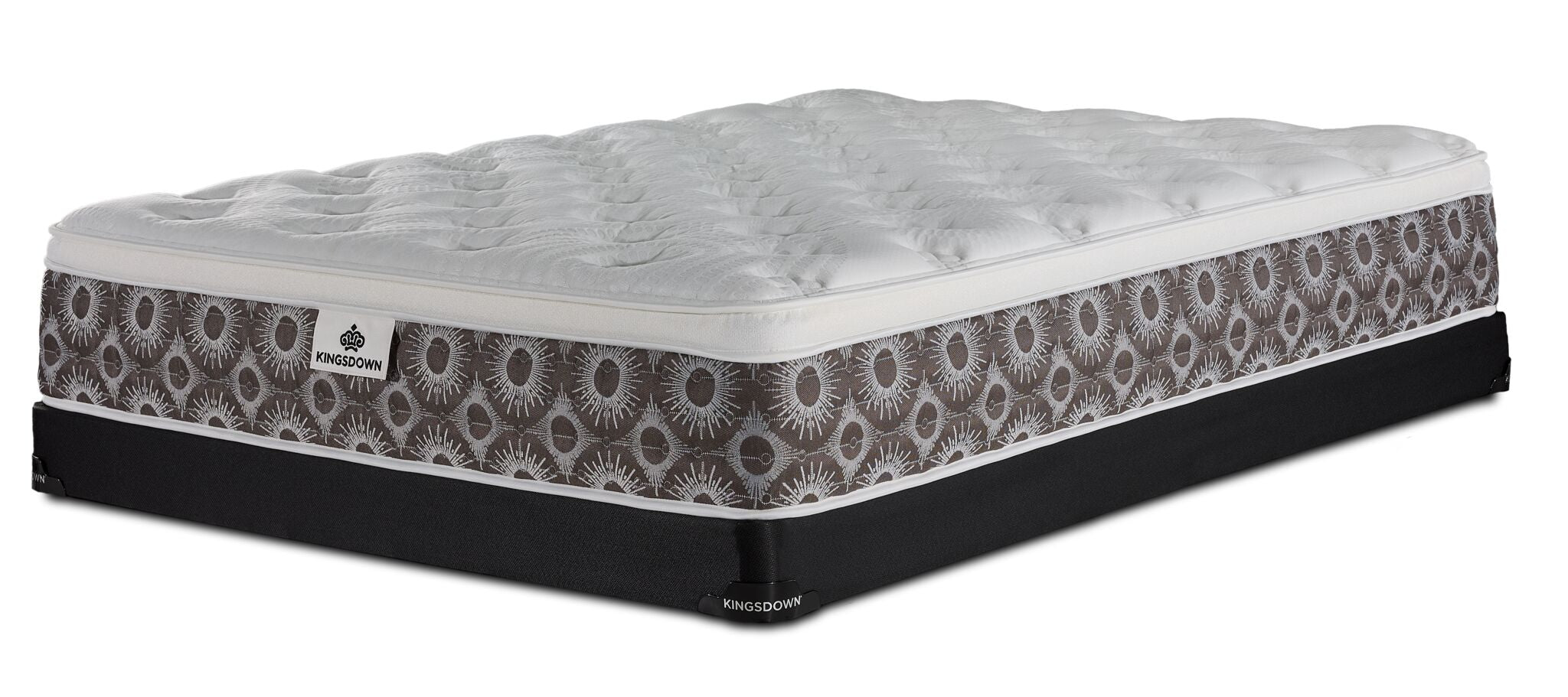 Kingsdown Nerissa Plush Euro Top Full Mattress and Low Profile Boxspring Set