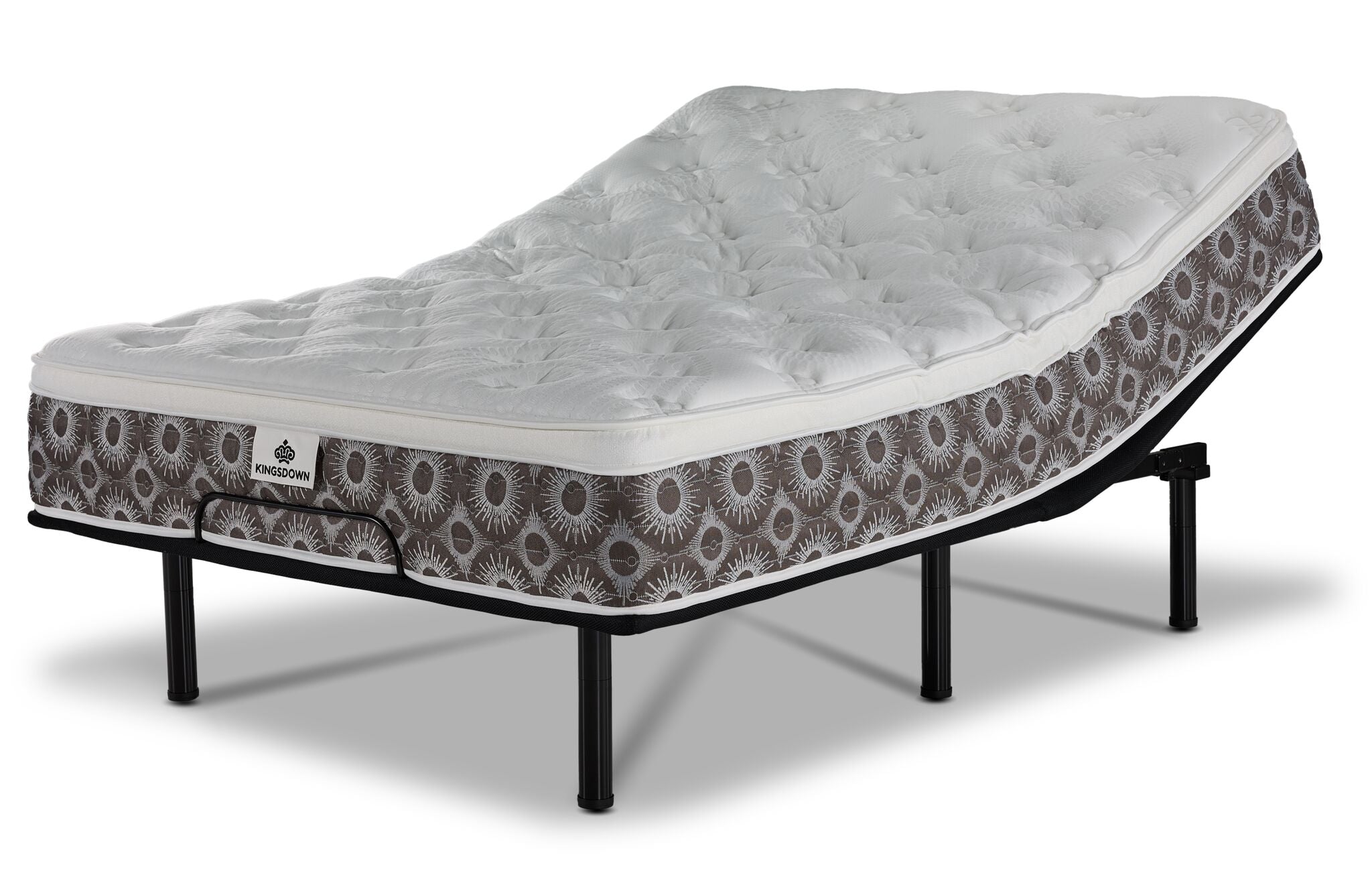 Kingsdown Nerissa Plush Euro Top King Mattress and L2 2.0 Adjustable Base