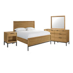 Feeling Connected - Newport 6 - Piece Queen Bedroom Package - Oak and Black
