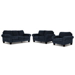 Noche Sofa, Loveseat and Chair Set - Navy