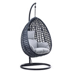 Oasis Outdoor Egg Chair - Black & Grey